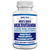 فيتامينات متعددة يومية للرجال، لتعزيز صحة البروستاتا وتركيز الطاقة والتمثيل الغذائي والمناعة: فيتامينات ACDE (B1 B2 B3 B5 B6 B7 B9 B12)